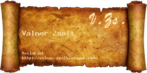 Valner Zsolt névjegykártya