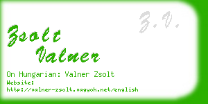 zsolt valner business card